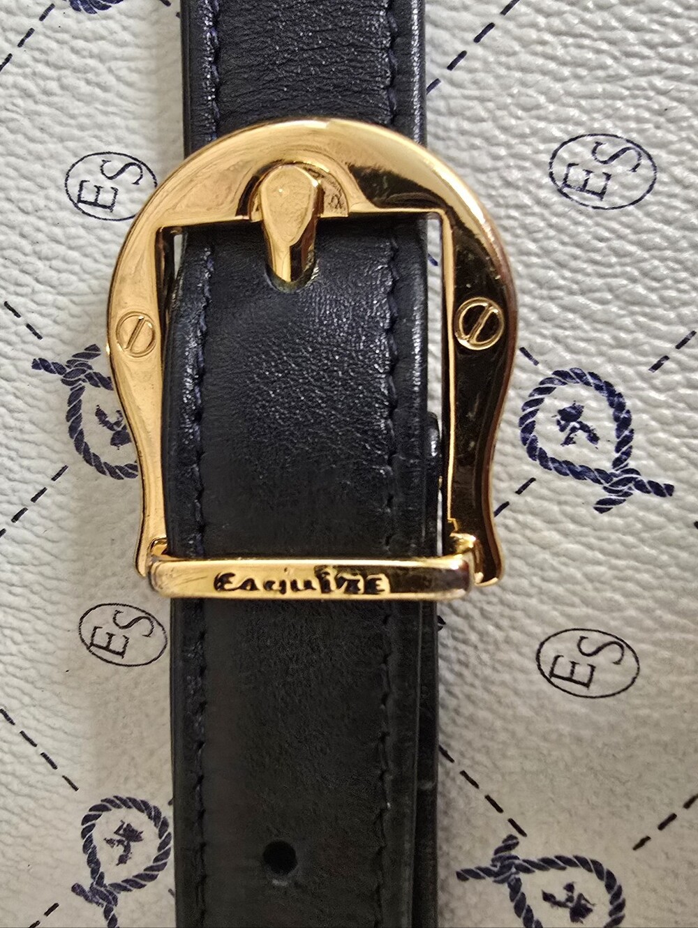 VTG Esquire Collection Cream Monogram Crossbody Flap Bag - Excellent Condition - Picture 13 of 13
